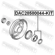 ��������� ��������� ����������� 28x58x44 | ��� ����/��� | Febest DAC28580044KIT DAC28580044KIT ����