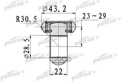 ������ [Z=34 D=43.2MM H=22] AUDI A3 03-12 SEAT Altea 04-, Toledo III 04-09 Skoda Octavia 04-, SUPE Patron ���. PTD007 PTD007 ����