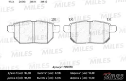 ������� ��������� ������ (��� �������) (����� Low-Metallic) Toyota Corolla 1.4 VVT-I 02/Auris 1.6/1.4 07 (TRW GDB3454) E410136 ����� ����� E410136 ���...