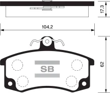 ������� ��������� ��� 2110/2111/2112 �������� � �������� SP1181 Sangsinbrake SP1181 SP1181 ����
