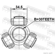 ������� 30X34.5 Honda, Acura 0316-FK Febest 0316-FK 0316FK ����