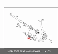 ������� ���������� ���� ��� Mercedes-BENZ E-Class, Mercedes-BENZ C-Class, Mercedes-BENZ B-Class mercedes a1693660191 A1693660191 ����