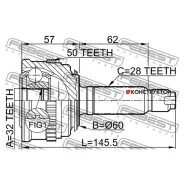 ���� �������� 32x60x28 | ����� ����/��� | Febest 0310022A50 0310022A50 ����