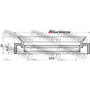 ������� ������� 47.9x80.3x13.1x23 | ����/��� | Febest 95JAY50801323L 95JAY50801323L ����