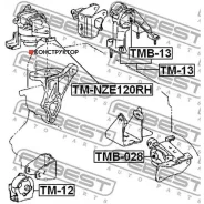 ������� ��������� (��������������) | ����/��� | Febest Tmnze120RH TMNZE120RH ����