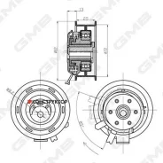 �������� ����� ��� /� ����� GMB ��� Audi A3 A4 2003-2012; 72*29*8,2; GTB0150; (TG-06A109479) 1987949813 V55443 ATB2088 GTB0150 ����