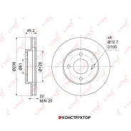 ���� ��������� ������������� (237,5x22) | ����� | Lynxauto BN1114 BN1114 ����