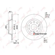���� ��������� ��������������� (282x12) | ��� | Lynxauto BN1198 BN1198 ����