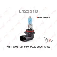 ����� HB4 9006 12V 51W P22D Super White Lynxauto L12251B L12251B ����