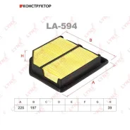 ������ ��������� Lynxauto LA594 LA594 ����