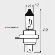 ����� H4 12V 60/55W P43t Original LINE �������� ������������ �/� (���) 1 ��. Osram 6419301B 6419301B ����