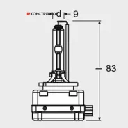 ����� D3S 42V 35W PK32d-5 Xenarc Original �������� ������������ �/� (���) 1 ��. Osram 66340 66340 ����