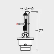 ����� D4R 42V 35W P32d-6 Xenarc Original �������� ������������ �/� (���) 1 ��. Osram 66450 66450 ����