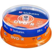 ���� DVD-R 4.7GB Verbatim box 25 print ����
