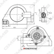 ����� ������� ���������� /GMB ��� Volkswagen Passat; GEW-VW006; 1K0965561B 702074610 V10160005 GEWVW006 ����
