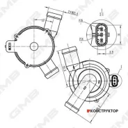 ����� ������� ���������� /GMB ��� Audi A4 A5 A6 Volkswagen Amarok; GEW-VW020; 03L965561A 701713330 GEWVW020 ����