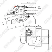 ����� ������� ���������� /GMB ��� Audi A4 A6 S4 Volkswagen Passat 2001-2005 Touareg 2004-2007; GEW-VW018; 078121601 702074750 41530E GEWVW018 ����
