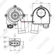 ����� ������� ���������� /GMB ��� Audi A4 A5 A6 Q5 Q7 2012-; GEW-VW023; 06H121601G GEWVW023 ����