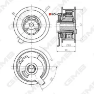 �������� ����� ��� /� ����� GMB ��� Audi A3 1996-2001 Skoda Fabia Praktik Octavia 1996-2010; 67*30; GTB0300; V55491 ATB2252 18956 GTB0300 ����