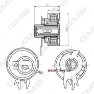 �������� ����� ��� /� ����� GMB ��� Skoda Octavia 1996-2004 1.6 AEE; 62*22*8.2; GTB0450; V55428 ATB2205 10295 GTB0450 ����