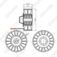 �������� ����� ���� ����� /�������� ������ /����� GMB ��� Audi A3 1996-2003 Skoda Octavia I 1996-2010 Volkswagen Golf IV 1997-2005 Polo Classic 1995-2...
