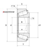 ��������� ��������� /������ ������ /����� NSK ��� Mitsubishi Canter; 60*110*24; HR30212J; (30212 TG-MT321624 ) HR30212J1 HR30212J6 HR30212J ����