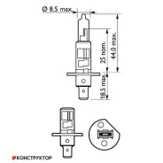 ����� /����� /������ Philips ��� ����������� 12-55 �� H1; ��. +60% �����; 12258VPB1; 36320330 12258VPB1 ����