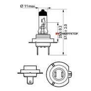 ����� /����� /������ Philips ��� ����������� H7 12-55 �� ������; 12972PRC1; (701 E-H7-55 032009) 40593760 12972PRC1 ����