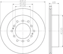���� ��������� ������ LAND Cruiser (120)-Prado (2002-2009) [178Textar92170103] 92170103 ����
