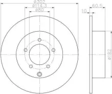 ���� ��������� ������ Mitsubishi Outlander XL/ JEEP Patriot (MK74) 302x10 [178Textar92177303] 92177303 ����