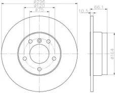 ���� ��������� ������ 1-����� E87 (2004)/3-����� E90 (2005) [178Textar92133103] 92133103 ����