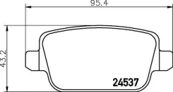 ������� ��������� ������ �������� �������� FORD Galaxy/Mondeo IV /S-MAX02006 Focus RS /��� ������������ ����������� ������� [178Textar2453701] 2453701...