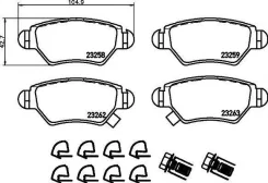 ������� ��������� ������ �������� �������� OPEL Astra G / Zafira 01 [178Textar2325803] 2325803 ����