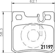 ������� ��������� ������ �������� �������� Mercedes BENZ W124/W126/W210 [178Textar2119701] 2119701 ����