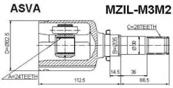 ���� ���������� | ����� ��� | Mazda/ 3/24*35*28 �� [178Asvamzilm3M2] MZILM3M2 ����