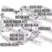 ����������� ������� ������������ Mazda BK# Mazda 3 TB# CX-9 Febest MZAB067 MZAB067 ����