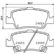 ������� ��������� ������ Toyota ZZE150 ZRE14#/15#/18# NRE150/180 NDE150/180 ADE150 Nisshinbo NP1114 NP1114 ����
