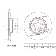 ���� ��������� �������� Geely Coolray SX11 1.5L 18/08- Belgee X50 23/07- SAT ST250058 ST250058 ����