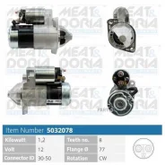 ������� Mitsubishi Outlander I/Galant VIII 2.0/2.4 12V 1.2KW Meatdoria 5032078 Meatdoria 5032078 5032078 ����