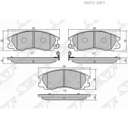 ������� ��������� (�������) Hyundai Terracan 01-07 SAT ST-58101-H1A10, �������� ST58101H1A10 ����