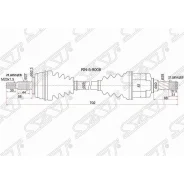 ������ � ����� FR LH Renault Duster 10- 1.5 ������/2.0 ������ 4WD TL8 ���� SAT RN59008, �����/������ �������� RN59008 ����