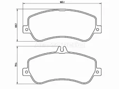 ������� ��������� (�������) Mercedes-Benz GLK-Class 08-15 Brembo P 50 086, �������� P50086 ����