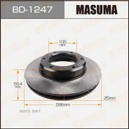 ���� ��������� Masuma, front Toyota LAND Cruiser/ FJ80L [��.2] Masuma BD1247, �������� BD1247 ����