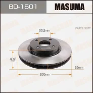 ���� ��������� Masuma, front Toyota Corolla/ ZZE122 [��.2] Masuma BD1501, �������� BD1501 ����