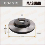 ���� ��������� Masuma, front Toyota Corolla/ ZRE181L [��.2] Masuma BD1513, �������� BD1513 ����
