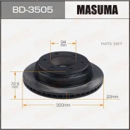 ���� ��������� Masuma, rear Mitsubishi Pajero / V75W [��.2] Masuma BD3505, ������ BD3505 ����