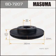 ���� ��������� Masuma, front Suzuki Vitara 15- [��.2] Masuma BD7207, �������� BD7207 ����