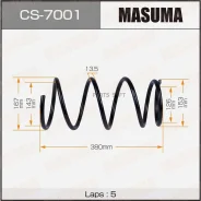 ������� �������� Masuma front Forester/ SF5 Masuma CS7001, �������� CS7001 ����