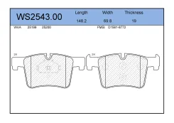 ������� ��������� �������� �������� ��� BMW 3, BMW 1, BMW X3 Jeenice WS2543.00 WS254300 ����