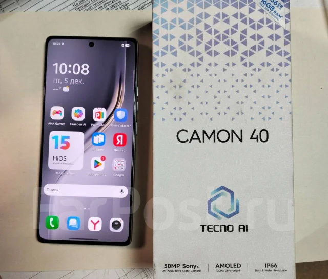 Tecno Camon 40. �/�, 256 ��, �����, 5G, Dual-SIM ����